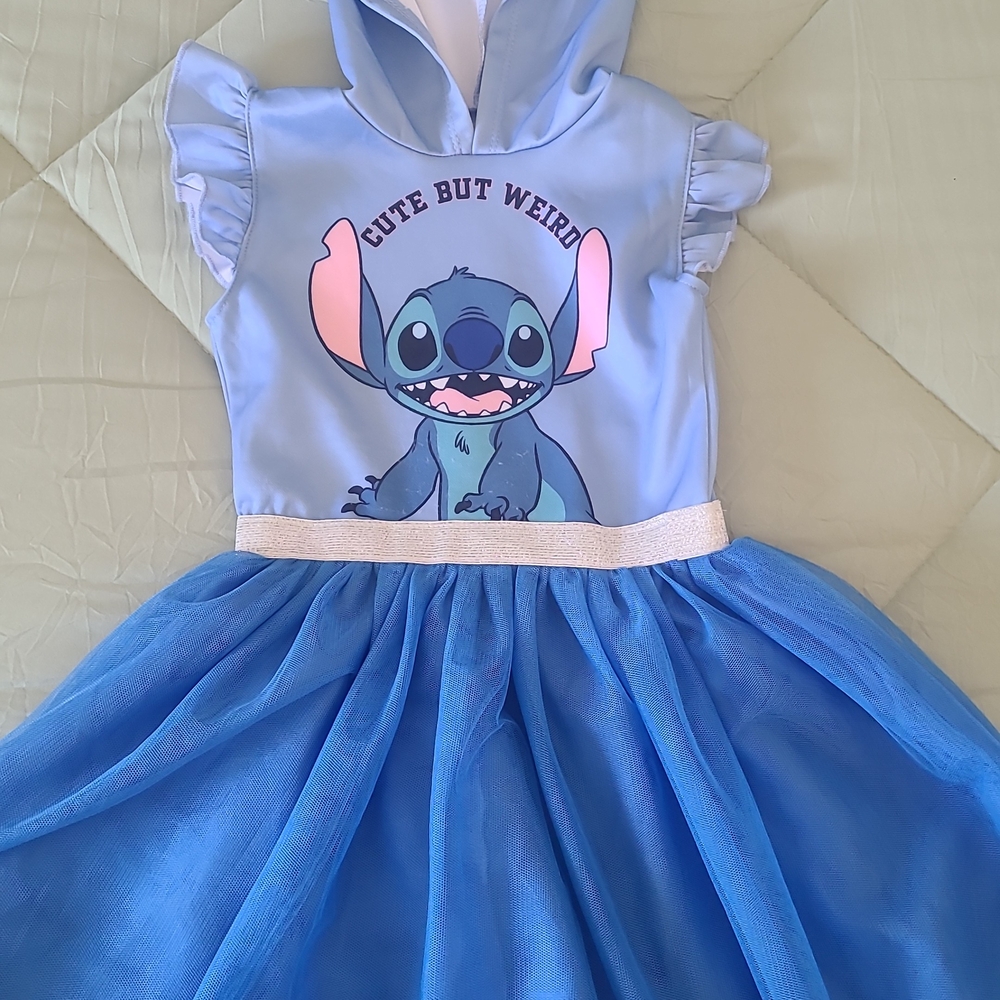 Disney Lilo & Stitch Girls Mesh Cosplay Tulle Dress Size 6